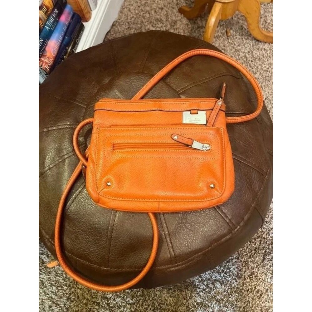 Tignanello organizer purse orange